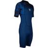 image:imageAQUALUNG Mens Hydroflex 3mm Shorty Wetsuit  Durable Flexible Neoprene Zippered Short Sleeve Suit for Warm Water Snorkeling amp Scuba DivingNavy Print Blue
