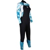 image:imageAQUALUNG Womens Hydroflex 3mm Dive Wetsuit  Durable AbrasionResistant SuperStretch Neoprene Jumpsuit with Protective Kneepads for Warm Water DivingBlack Print Light Blue