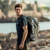 image:imageAqualung Explorer II Duffel TravelReady Gear Bag  Durable HeavyDuty Convertible Backpack wCorrosionResistant Zippers amp Protective Internal PaddingBlack