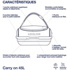 image:imageAqualung Explorer Waterproof Travel Bag for Diving from 45L to 120L with Internal Compartments Telescopic Handle and Sturdy Wheels optimal for Your Underwater AdventuresNavy Blue