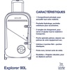 image:imageAqualung Explorer Waterproof Travel Bag for Diving from 45L to 120L with Internal Compartments Telescopic Handle and Sturdy Wheels optimal for Your Underwater AdventuresNavy Blue