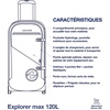 image:imageAqualung Explorer Waterproof Travel Bag for Diving from 45L to 120L with Internal Compartments Telescopic Handle and Sturdy Wheels optimal for Your Underwater AdventuresNavy Blue