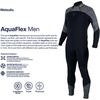 image:imageAqualung Mens AquaFlex Dive Wetsuit  Flexible 4Way Stretch Neoprene Full Suit wPowertex Knee Protection for Scuba DivingBlack  Gray