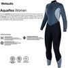 image:imageAqualung Womens Aquaflex Dive Wetsuit  4Way Stretch Neoprene Full Suit wSemiDry Back Zipper amp Powertex Knee ProtectionBlack  Gray