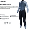 image:imageAqualung Womens Aquaflex Dive Wetsuit  4Way Stretch Neoprene Full Suit wSemiDry Back Zipper amp Powertex Knee ProtectionBlack  Light Gray