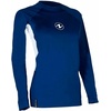 image:imageAqualung Womens Loose Fit Long Sleeve Diving Rashguard  QuickDry Stretch UPF 40 Sun Protection Water Sports Swim ShirtNavy BlueWhite