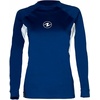 image:imageAqualung Womens Loose Fit Long Sleeve Diving Rashguard  QuickDry Stretch UPF 40 Sun Protection Water Sports Swim ShirtNavy BlueWhite