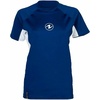 image:imageAqualung Womens Loose Fit Short Sleeve Diving Rashguard  QuickDry Stretch UPF 40 Sun Protection Water Sports Swim ShirtNavy BlueWhite