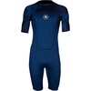 image:imageAQUALUNG Mens Hydroflex 3mm Shorty Wetsuit  Durable Flexible Neoprene Zippered Short Sleeve Suit for Warm Water Snorkeling amp Scuba DivingNavy Print Blue