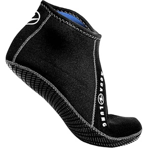 image:imageAqualung ERGO LowTop 3mm Neoprene Socks  Durable TravelFriendly LowProfile Diving Foot Protection with WaterSealed SeamsBlackBlue