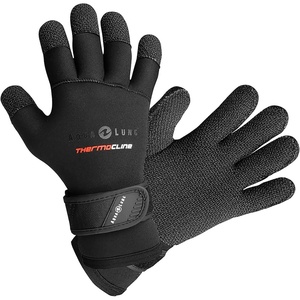 image:imageAqualung Unisex Thermocline K Gloves  Durable Warm Ergonomic Full Finger Diving Gloves with Textured Grip amp Adjustable Wrist Closure for Scuba Diving 3mm5mm Neoprene5mm BlackGrey