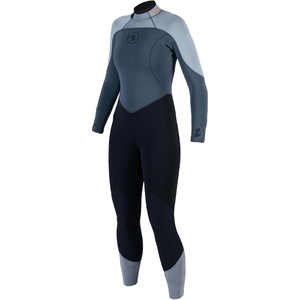 image:imageAqualung Womens Aquaflex Dive Wetsuit  4Way Stretch Neoprene Full Suit wSemiDry Back Zipper amp Powertex Knee ProtectionBlack  Dark Gray