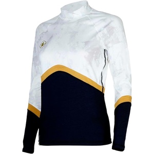 image:imageAqualung Womens Slim Fit Long Sleeve Rashguard  Lightweight QuickDry Stretchy UPF 40 Sun Protection Diving Surfing ShirtBlackWhite
