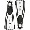 image:imageAqualung Amika Dive Fins  Lightweight OpenHeel Travel Snorkeling Fins  PivotFlex Technology Vented DualComposite Blade Adjustable Straps Large Pull Loops Textured Traction PadsArctic WhiteBlack