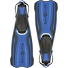 image:imageAqualung Amika Dive Fins  Lightweight OpenHeel Travel Snorkeling Fins  PivotFlex Technology Vented DualComposite Blade Adjustable Straps Large Pull Loops Textured Traction PadsBlueBlack