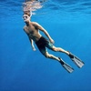 image:imageAqualung Amika Dive Fins  Lightweight OpenHeel Travel Snorkeling Fins  PivotFlex Technology Vented DualComposite Blade Adjustable Straps Large Pull Loops Textured Traction PadsYellow