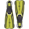 image:imageAqualung Amika Dive Fins  Lightweight OpenHeel Travel Snorkeling Fins  PivotFlex Technology Vented DualComposite Blade Adjustable Straps Large Pull Loops Textured Traction PadsYellowBlack