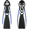 image:imageAqualung Phazer Dive Fins  TriMaterial OpenHeel Scuba Diving Swim Fins wWave Rib Technology Hydro Power VentWhiteBlue