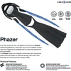 image:imageAqualung Phazer Dive Fins  TriMaterial OpenHeel Scuba Diving Swim Fins wWave Rib Technology Hydro Power VentWhiteBlue