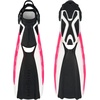 image:imageAqualung Phazer Dive Fins  TriMaterial OpenHeel Scuba Diving Swim Fins wWave Rib Technology Hydro Power VentWhitePink