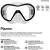 image:imageAqualung Plazma Dive Mask  Lightweight LowVolume Frameless Silicone Panoramic Underwater Diving Mask with Pressure Reduction Zones Quick Fit Buckles amp Advanced Fit TechnologyTransparent  Black