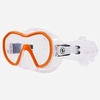 image:imageAqualung Plazma Dive Mask  Lightweight LowVolume Frameless Silicone Panoramic Underwater Diving Mask with Pressure Reduction Zones Quick Fit Buckles amp Advanced Fit TechnologyOrange  Transparent