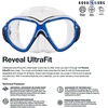 image:imageAqualung Reveal UltraFit Dive Mask  Underwater Scuba Gear with Universal Advanced Silicone Skirt Lens Quick Release System Advanced Fit Technology amp Pressure Reduction ZonesBlue  White