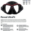 image:imageAqualung Reveal UltraFit Dive Mask  Underwater Scuba Gear with Universal Advanced Silicone Skirt Lens Quick Release System Advanced Fit Technology amp Pressure Reduction ZonesBlack  Red