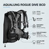 image:imageAqualung Rogue Dive BCD  Lightweight Modular BackInflation Scuba Diving Buoyancy Compensator with ModLock Connectors SureLock II Weight Release amp GripLock Tank BandBlackGray
