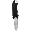 image:imageAqualung Small Squeeze Lock Blunt Tip Diving Knife  Compact 35 Stainless Steel Blade Serrated Edge QuickRelease Sheath Retention Lock Line Cutter  Underwater Utility Knife for Scuba Diving