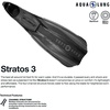 image:imageAqualung Stratos 3 Dive Fins  Lightweight Durable Full Foot Scuba Fins for Warm Water with 4Channel Elastic Technopolymer Blade Torsion Energy Point Footbed Stability Grip amp Textured SoleBlackDark Grey