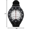 image:imageAqualung Wrist Compass  Luminescent Scuba Diving Navigation Instrument  EasyRead Display Large 360Degree Ratcheting Bezel SideView Window Adjustable Strap Wetsuit amp Drysuit Compatible