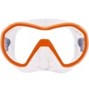 image:imageAqualung Plazma Dive Mask  Lightweight LowVolume Frameless Silicone Panoramic Underwater Diving Mask with Pressure Reduction Zones Quick Fit Buckles amp Advanced Fit TechnologyOrange  Transparent