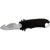 image:imageAqualung Small Squeeze Lock Blunt Tip Diving Knife  Compact 35 Stainless Steel Blade Serrated Edge QuickRelease Sheath Retention Lock Line Cutter  Underwater Utility Knife for Scuba Diving