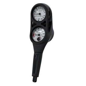 image:imageAqualung 2Gauge Scuba Dive Console  Dual Pressure amp Depth Displays  PSI  EasytoRead Scales up to 5000 PSI 200ft Depth Measurement ShockResistant Tube 36 9144cm HoseBAR