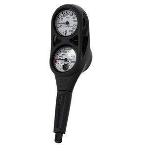 image:imageAqualung 2Gauge Scuba Dive Console  Dual Pressure amp Depth Displays  PSI  EasytoRead Scales up to 5000 PSI 200ft Depth Measurement ShockResistant Tube 36 9144cm HosePSI