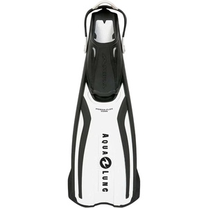image:imageAqualung Amika Dive Fins  Lightweight OpenHeel Travel Snorkeling Fins  PivotFlex Technology Vented DualComposite Blade Adjustable Straps Large Pull Loops Textured Traction PadsArctic WhiteBlack