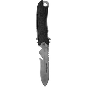 image:imageAqualung Big Squeeze Spear Tip Dive Knife  91 Saltwater Resistant Marine Alloy Rescue MultiTool with 47 Blade Squeeze Lock Sheath amp BCD Mountable  Scuba amp Snorkeling Utility Safety Gear
