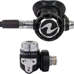 image:imageAqualung Helix Compact Pro Dive Regulator  Lightweight TravelFriendly Scuba Diving 1st amp 2nd Stage Regulator Set wAuto Closure Device ACD Cold Water Dry Chamber amp Comfobite MouthpieceBlack