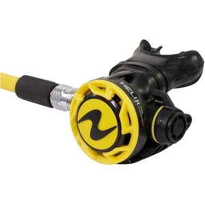 image:imageAqualung Helix Compact Pro Octopus  UltraCompact Scuba Diving Pneumatically Balanced Alternate Air Source with Venturi Switch Heat Exchanger Yellow Braided Hose amp Comfobite Mouthpiece