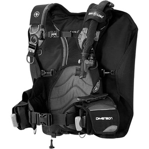 image:imageAqualung Mens Dimension Scuba Diving BCD  Adjustable BackInflation ResisteK Buoyancy Compensator wWrapture Harness amp SureLock II Release SystemBlackGray