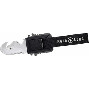 image:imageAqualung Micro Squeeze Blunt Tip Dive Knife  Compact 2 304 Stainless Steel Blade Secure QuickRelease Sheath Partial Serrated Edge Line Cutter  Underwater Scuba Diving Utility Knife