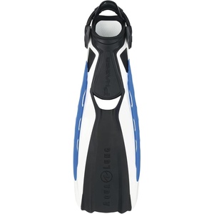 image:imageAqualung Phazer Dive Fins  TriMaterial OpenHeel Scuba Diving Swim Fins wWave Rib Technology Hydro Power VentWhiteBlue