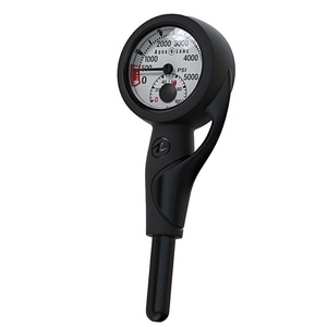 image:imageAqualung Pressure Gauge Module  PSIImperial  Up to 5000 PSI Rated Scale EasytoRead Dual Scuba Dive Module  Air Pressure amp Temperature Display Nitrox Compatible ShockResistant TubePSI