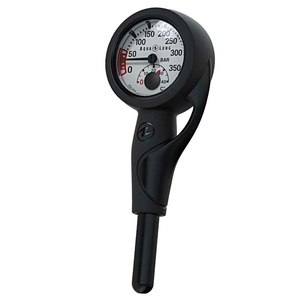 image:imageAqualung Single Pressure Gauge  Complete SPG Scuba Dive Assembly  PSI  EasytoRead Scale up to 5000 PSI Temperature Display Luminescent Dial 36 Hose IncludedBAR