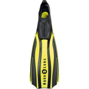 image:imageAqualung Stratos 3 Dive Fins  Lightweight Durable Full Foot Scuba Fins for Warm Water with 4Channel Elastic Technopolymer Blade Torsion Energy Point Footbed Stability Grip amp Textured SoleYellowBlack