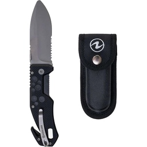 image:imageAqualung Folding Blunt Tip Dive Knife  Beta Titanium TC4 Blade Saltwater Resistant Underwater Rescue MultiTool with G10 Handle Line Cutter amp O2 Wrench  Compact 81 Scuba amp Snorkeling Safety Gear
